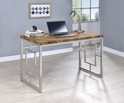 Rustic tobacco two-toned finish office desk by Coaster additional picture 8