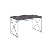 Writing desk in rustic gray herringbone by Coaster additional picture 7