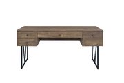 Rustic oak wood finished desk w/ 4 drawers by Coaster additional picture 11