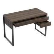 Writing desk in aged walnut / gunmetal by Coaster additional picture 8