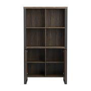 Bookcase in aged walnut / gunmetal by Coaster additional picture 7