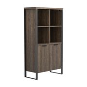 Bookcase in aged walnut / gunmetal by Coaster additional picture 9