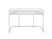 White high gloss lacquer finish writing desk by Coaster additional picture 7