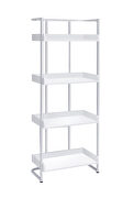 White high gloss lacquer finish bookcase by Coaster additional picture 6