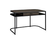 Rugged dark oak finish writing desk by Coaster additional picture 9