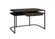 Rugged dark oak finish writing desk by Coaster additional picture 10