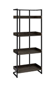 Rugged dark oak finish bookcase by Coaster additional picture 6