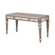 Hollywood glam metallic platinum writing desk by Coaster additional picture 2