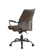 Office chair in antique brown top grain leather by Coaster additional picture 2