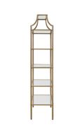 Bookcase in art deco style / glass / gold by Coaster additional picture 2