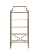 Bookcase in art deco style / glass / gold by Coaster additional picture 4