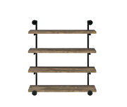 Rustic oak driftwood finish wall shelf by Coaster additional picture 4