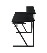 Gaming desk in black w/ speaker shelves by Coaster additional picture 4