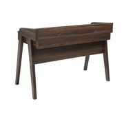 Writing desk w/ outlet in dark walnut finish by Coaster additional picture 4