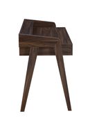 Writing desk w/ outlet in dark walnut finish by Coaster additional picture 5