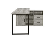 L-shape desk in gray driftwood by Coaster additional picture 6