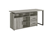L-shape desk in gray driftwood by Coaster additional picture 10