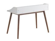 Simple small writing desk in white / walnut by Coaster additional picture 2