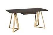 Desk in walnut / rose brass metal by Coaster additional picture 5