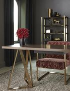Desk in walnut / rose brass metal by Coaster additional picture 6