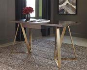 Desk in walnut / rose brass metal by Coaster additional picture 8