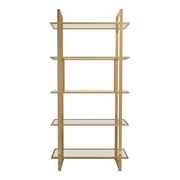Contemporary gold / glass bookcase / display by Coaster additional picture 2