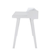 Writing desk w/ outlet finished in white by Coaster additional picture 6