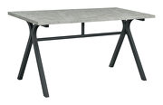 Rectangular writing desk cement and gunmetal by Coaster additional picture 4