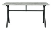 Rectangular writing desk cement and gunmetal by Coaster additional picture 6