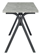 Rectangular writing desk cement and gunmetal by Coaster additional picture 7