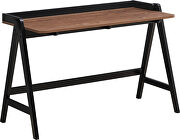 Walnut/ black wood finish writing desk by Coaster additional picture 2