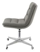 Office casual style chair in gray linen-like fabric by Coaster additional picture 5