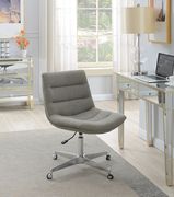 Office casual style chair in gray linen-like fabric by Coaster additional picture 7