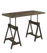 Adjustable desk in gunmetal by Coaster additional picture 4