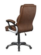 Office / computer chair in brown leatherette by Coaster additional picture 2