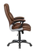 Office / computer chair in brown leatherette by Coaster additional picture 3