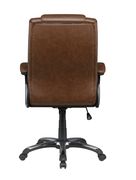Office / computer chair in brown leatherette by Coaster additional picture 4