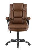 Office / computer chair in brown leatherette by Coaster additional picture 6
