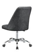 Office chair in gray leatherette additional photo 2 of 6