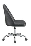 Office chair in gray leatherette additional photo 3 of 6