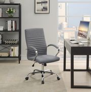 Office chair in gray linen-like fabric by Coaster additional picture 7