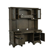 Executive desk finished in burnished oak by Coaster additional picture 11
