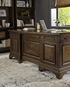 Executive desk finished in burnished oak by Coaster additional picture 21