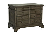 Executive desk finished in burnished oak by Coaster additional picture 7