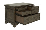 Executive desk finished in burnished oak by Coaster additional picture 8