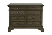 Executive desk finished in burnished oak by Coaster additional picture 9