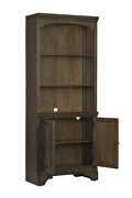 Bookcase w/ cabinet finished in a burnished oak additional photo 2 of 7