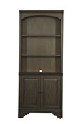 Bookcase w/ cabinet finished in a burnished oak additional photo 3 of 7