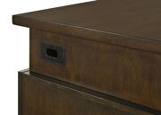 6-drawer executive desk dark walnut and gunmetal by Coaster additional picture 12