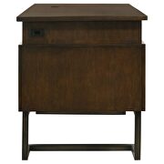 6-drawer executive desk dark walnut and gunmetal by Coaster additional picture 13